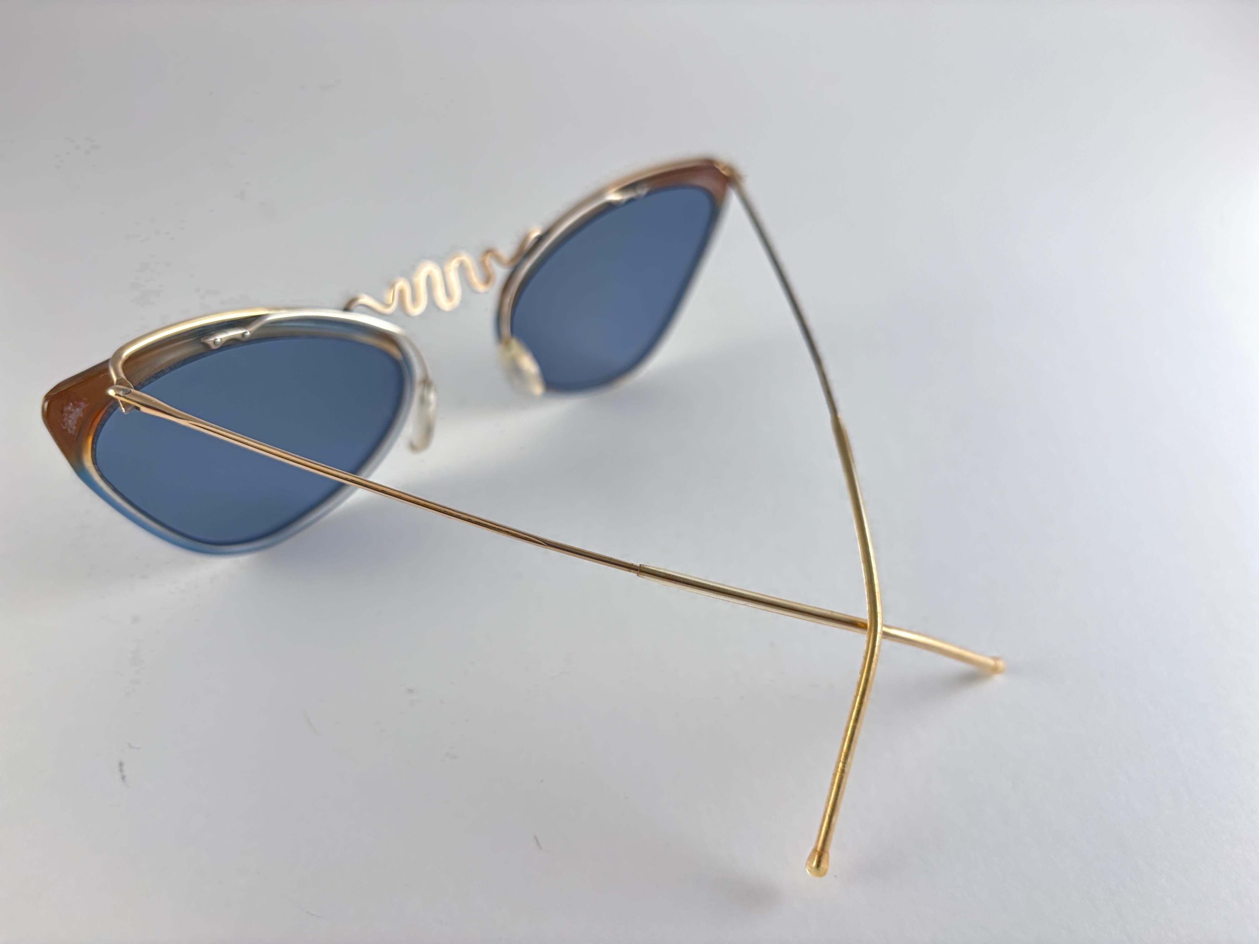 Mint Vintage Sol Amor Cat Eye Serpent Frame Sonnenbrille 1960er Frankreich für Damen oder Herren im Angebot