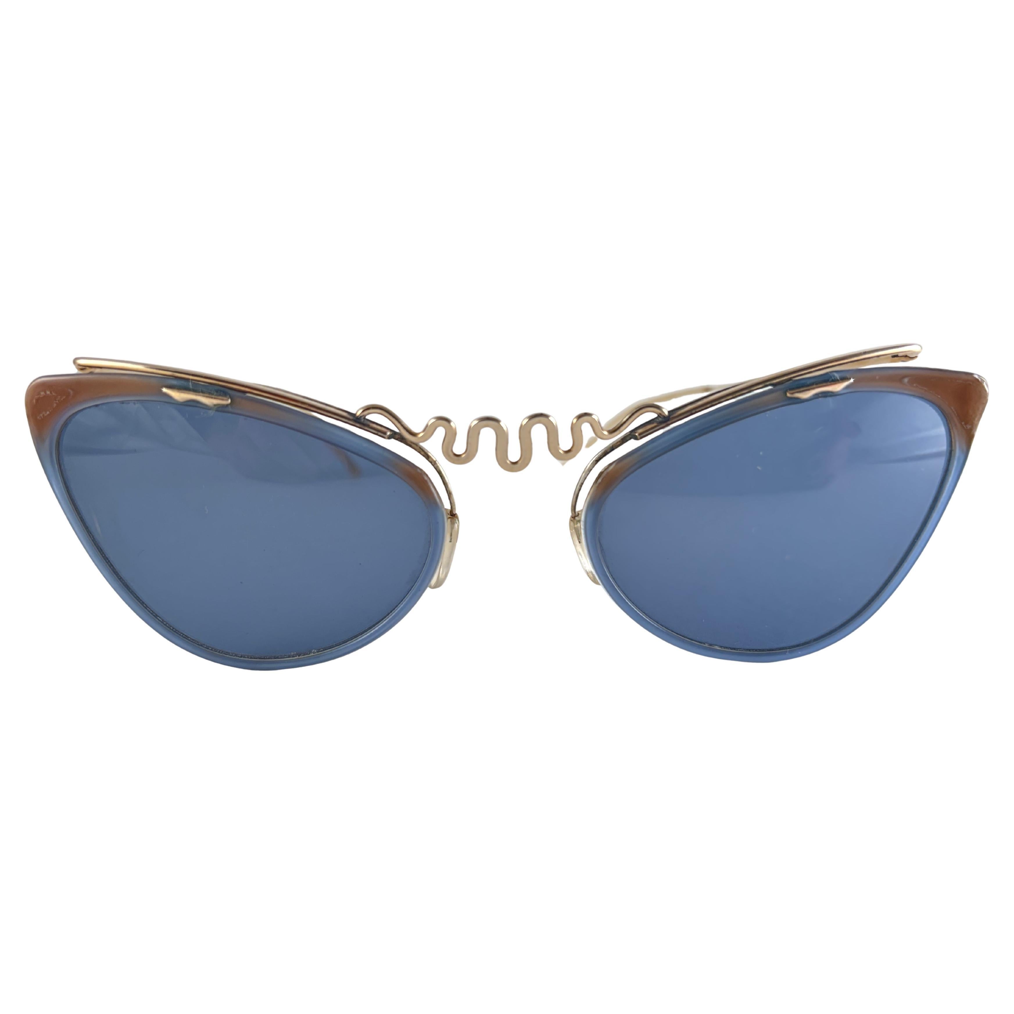 Mint Vintage Sol Amor Cat Eye Serpent Frame Sonnenbrille 1960er Frankreich