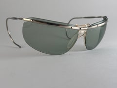 Mint Vintage Sol Amor Silver Rimless Wrap Frame Sunglasses 1960's France