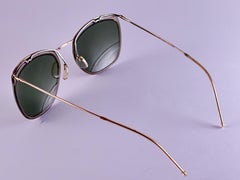 Mint Vintage Sol Amor Small Grey & Gold Frame Sunglasses 1960's France