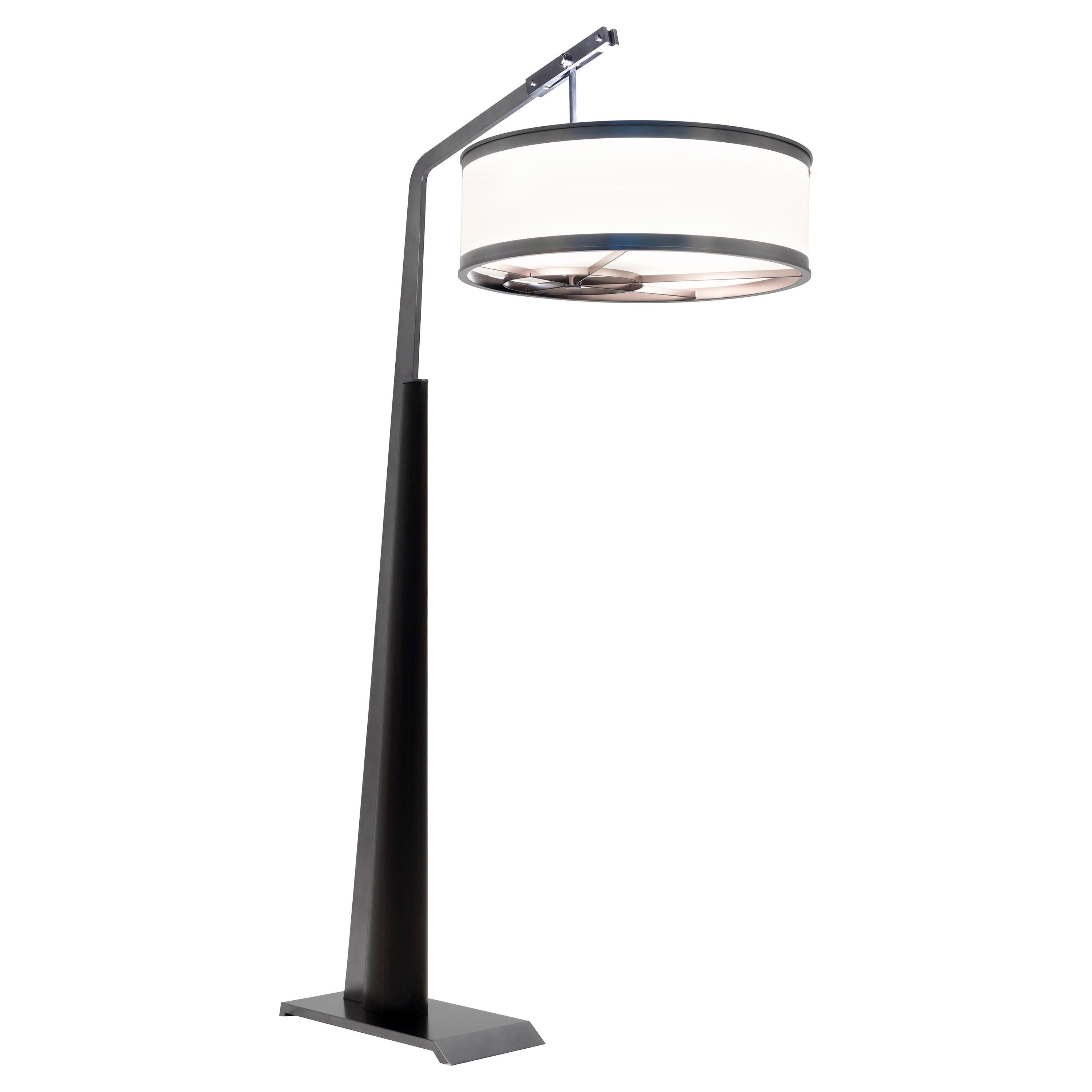Mintaka Modern Architectural Floor Lamp with Art-Deco Vibes For Sale