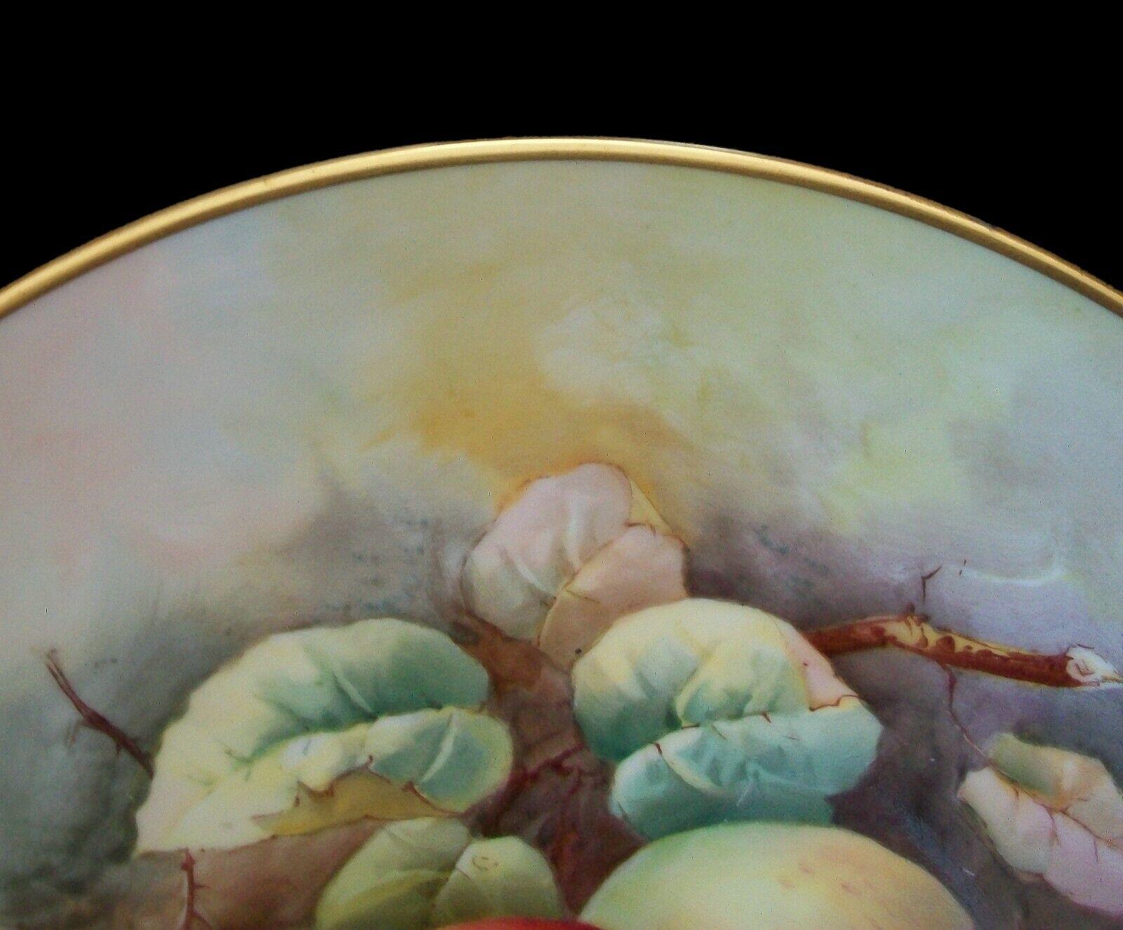 Ceramic Minton, A. D. Holland, Hand Painted China Cabinet Plate, U.K, circa 1950's For Sale