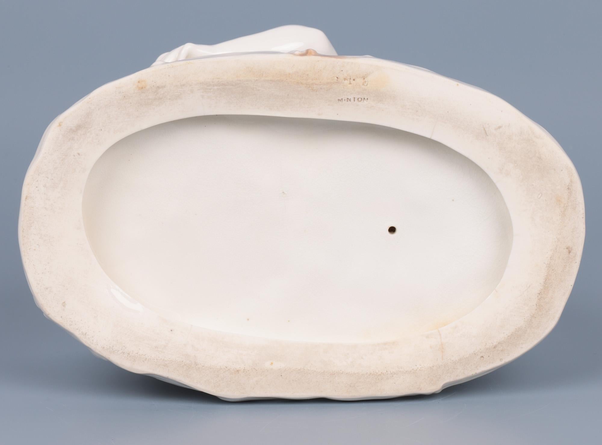 Minton Antique Blanc de Chine Porcelain Figural Centrepiece For Sale 6