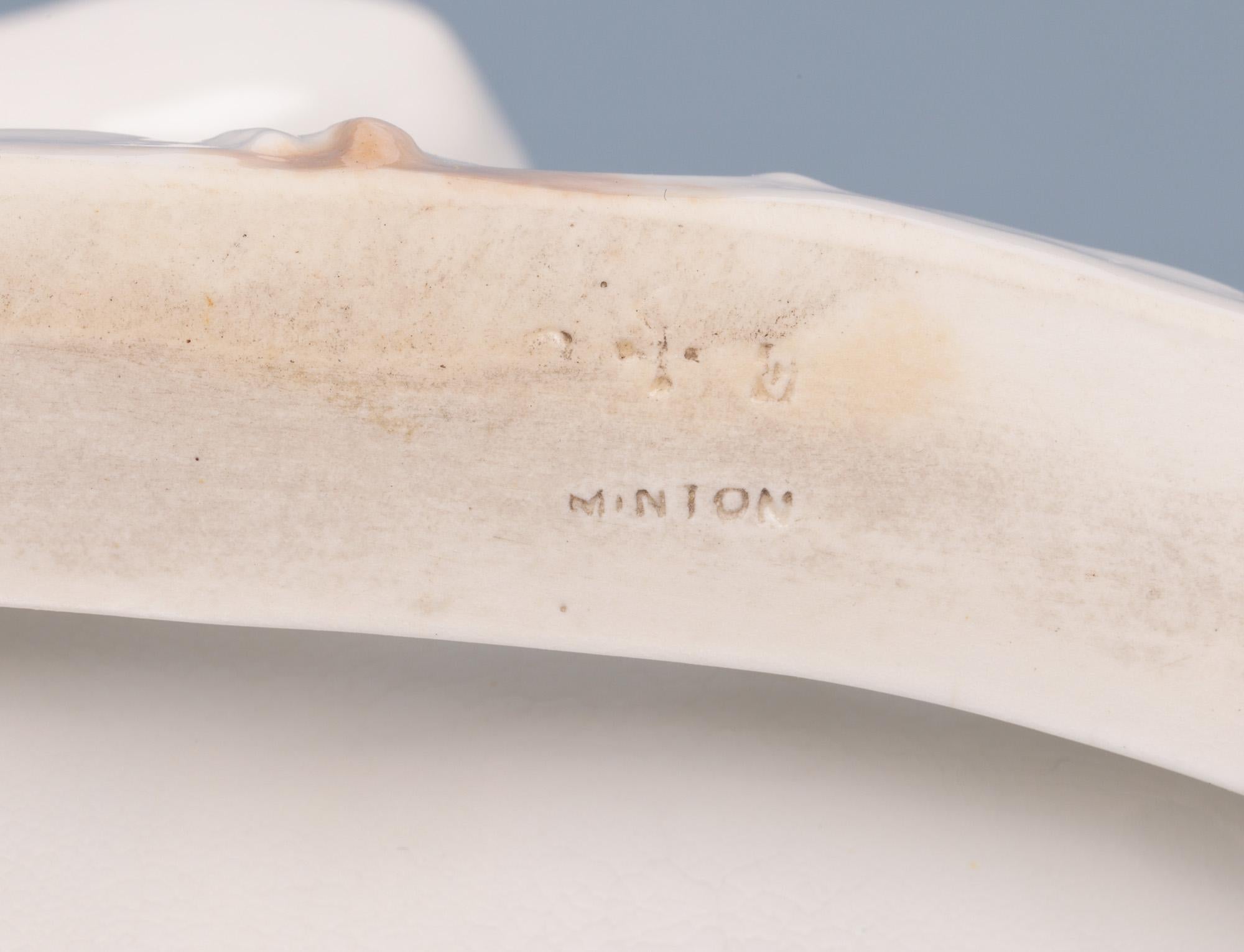 Minton Antique Blanc de Chine Porcelain Figural Centrepiece For Sale 9