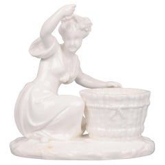 Minton Antique Blanc de Chine Porcelain Figural Centrepiece