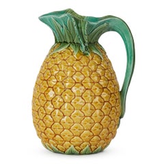 Minton Antique Majolica Pottery Pineapple Jug, 1873