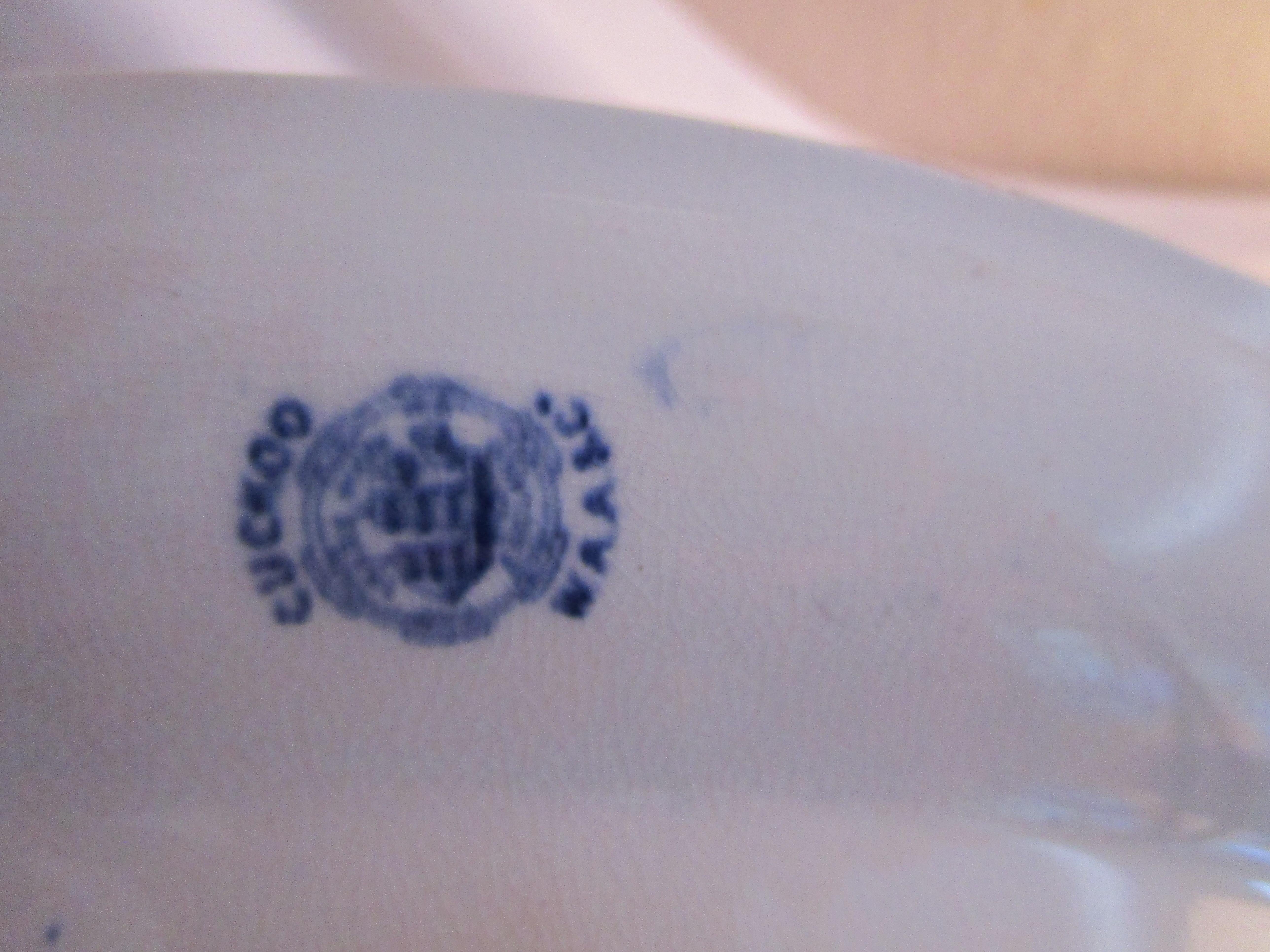 Minton Antique Royal Blue Cuckoo Cockatrice Oval Platter In Good Condition For Sale In Lomita, CA