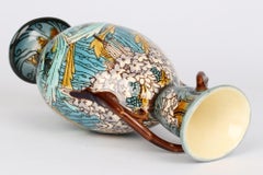 Minton Art Nouveau Floral Decorated Twin Handled Vase