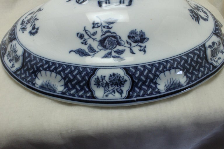 Minton Blue and White Tureen 