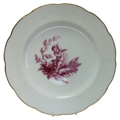 Assiette à motif de chérubin de Minton G1533