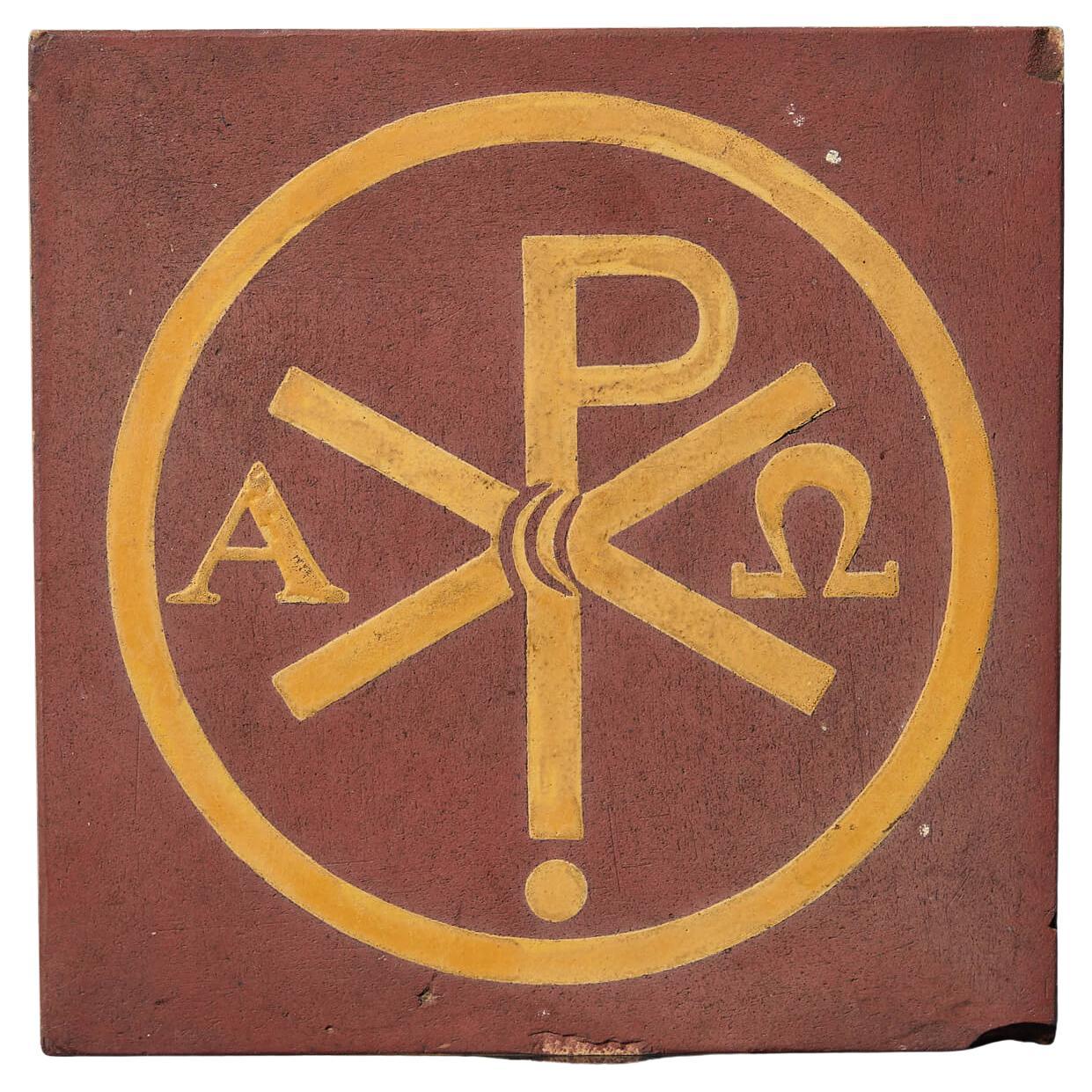 Minton & Co. Ecclesiastical 6-Inch Encaustic Tile For Sale