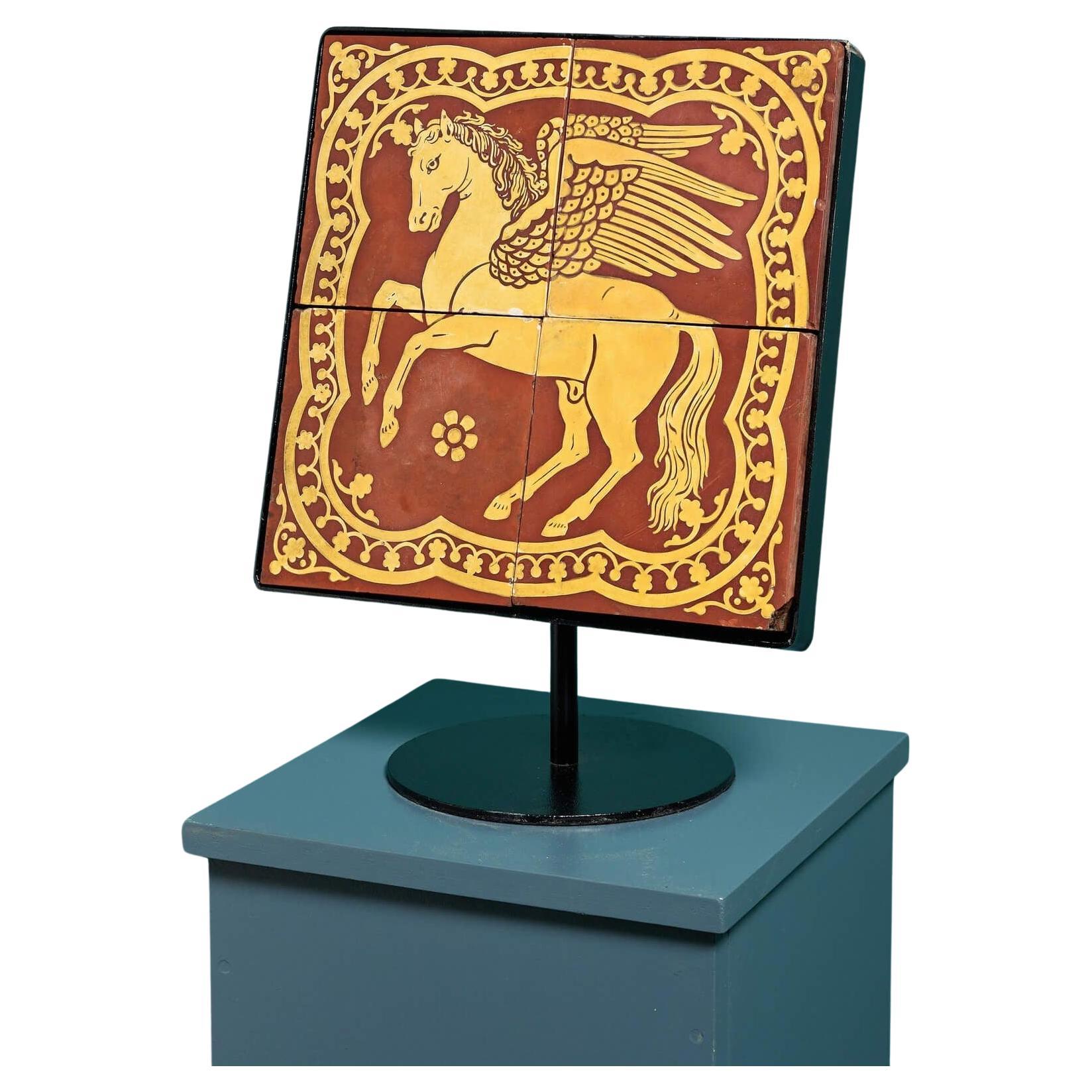 Minton & Co Encaustic Pegasus Tile Panel