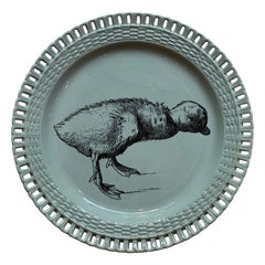 Piatto da collezione Minton di Gustave Léonce con un'anatra, Aesthetic Movement, 1878
