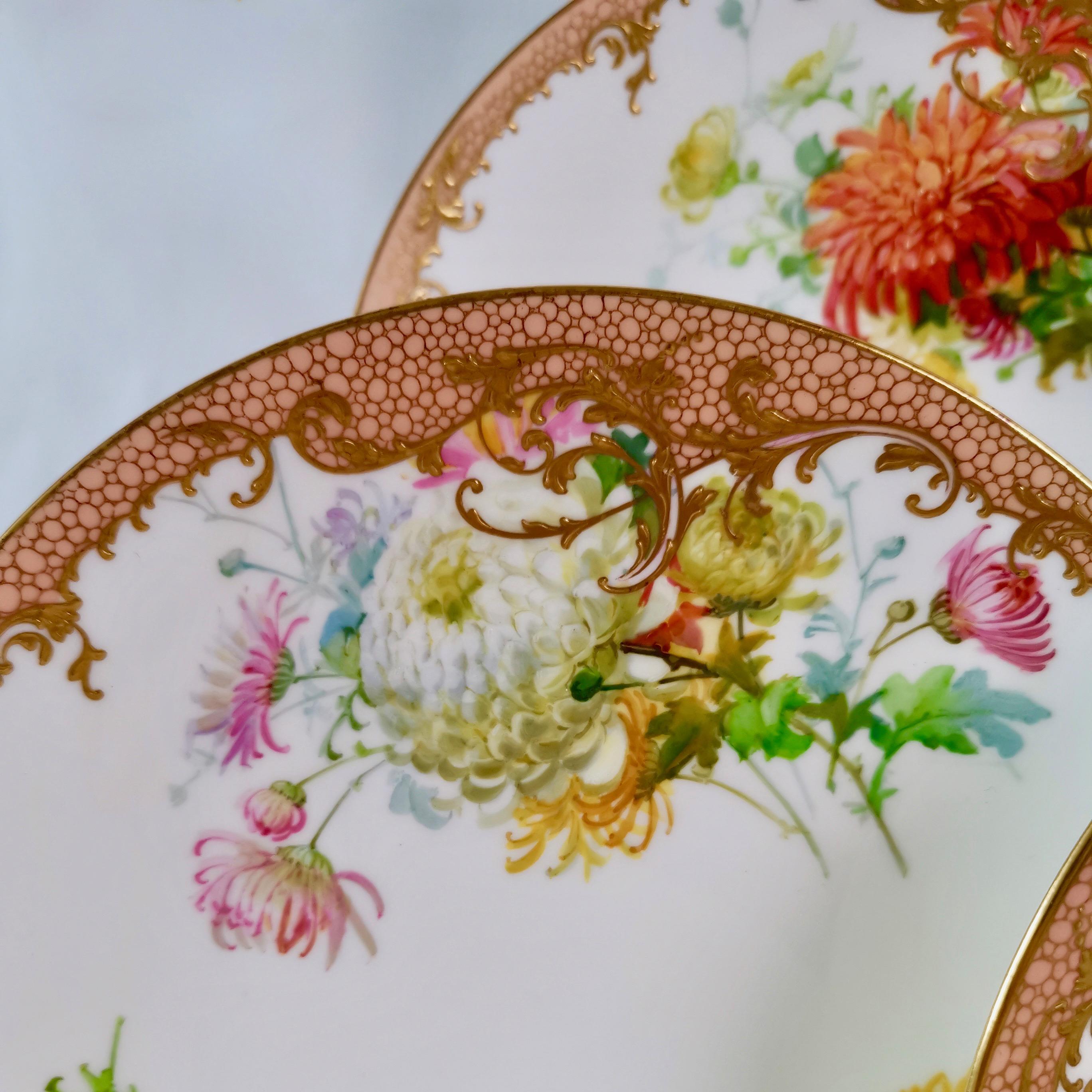 Minton Dessert Service, Signed by Anton Connelly, circa 1894 In Good Condition In London, GB