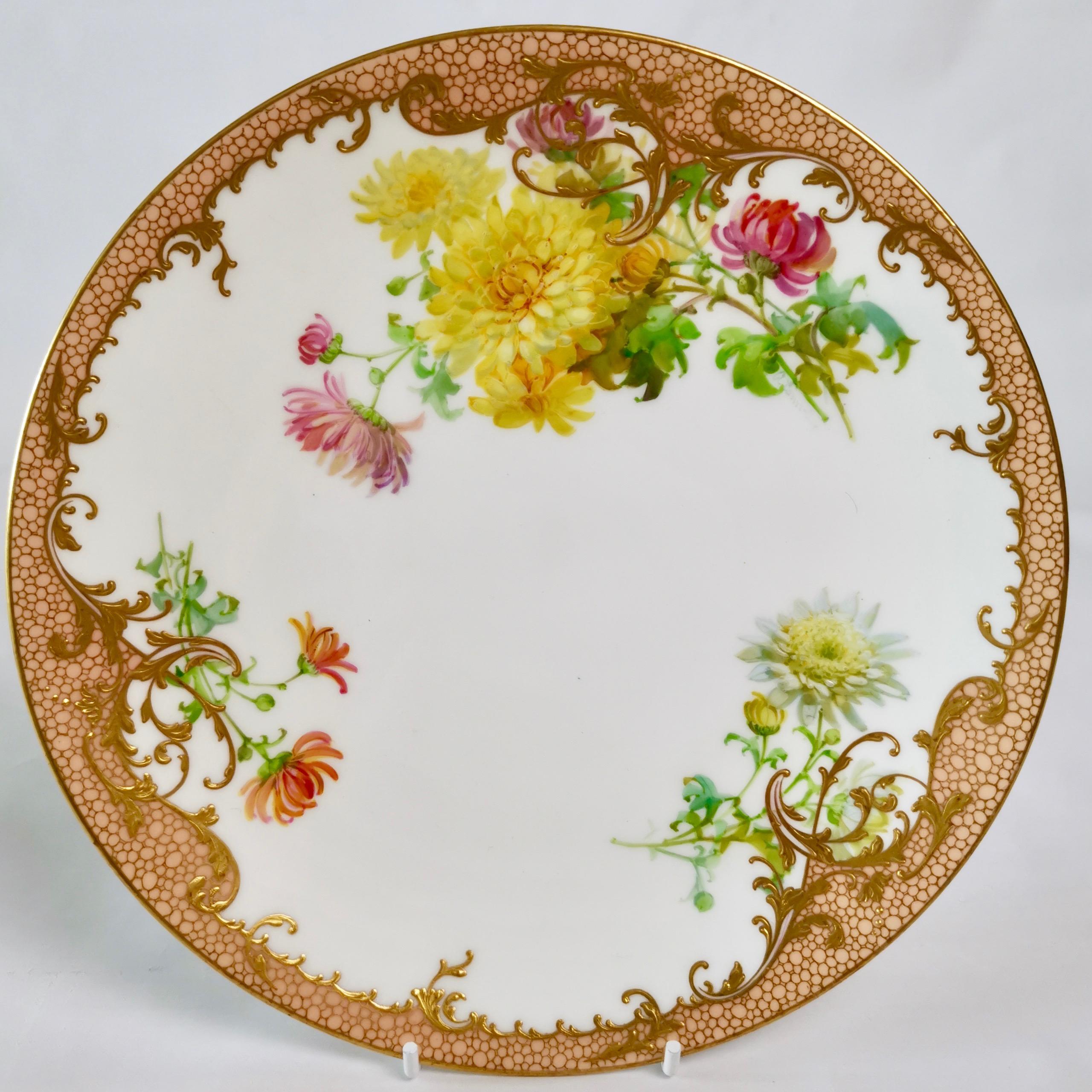 Late 19th Century Minton Dessert Service, Signed by Anton Connelly, circa 1894