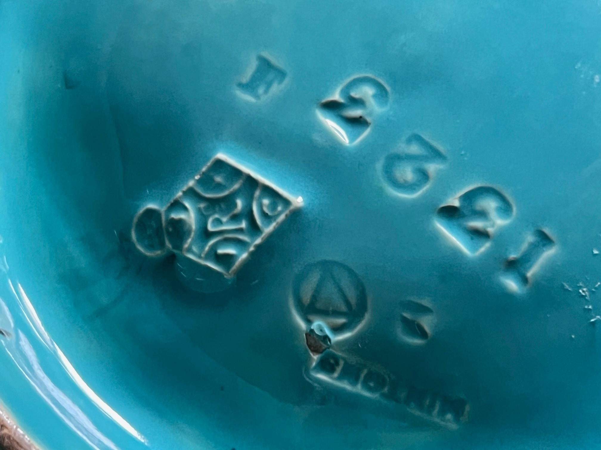 Minton Smaragdgrüner Austernteller, um 1876 im Angebot 3