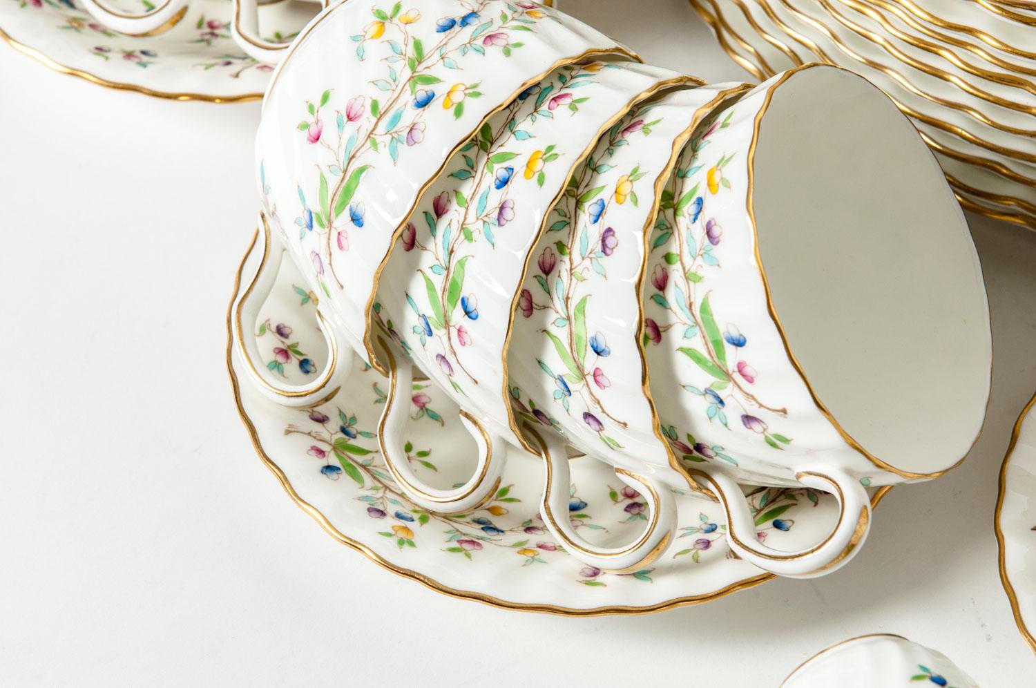 Minton English Full Service Dinnerware for 12 People 6