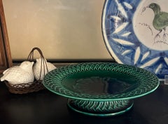 Minton English Majolica Low Footed Compote, C.I.C. 1860