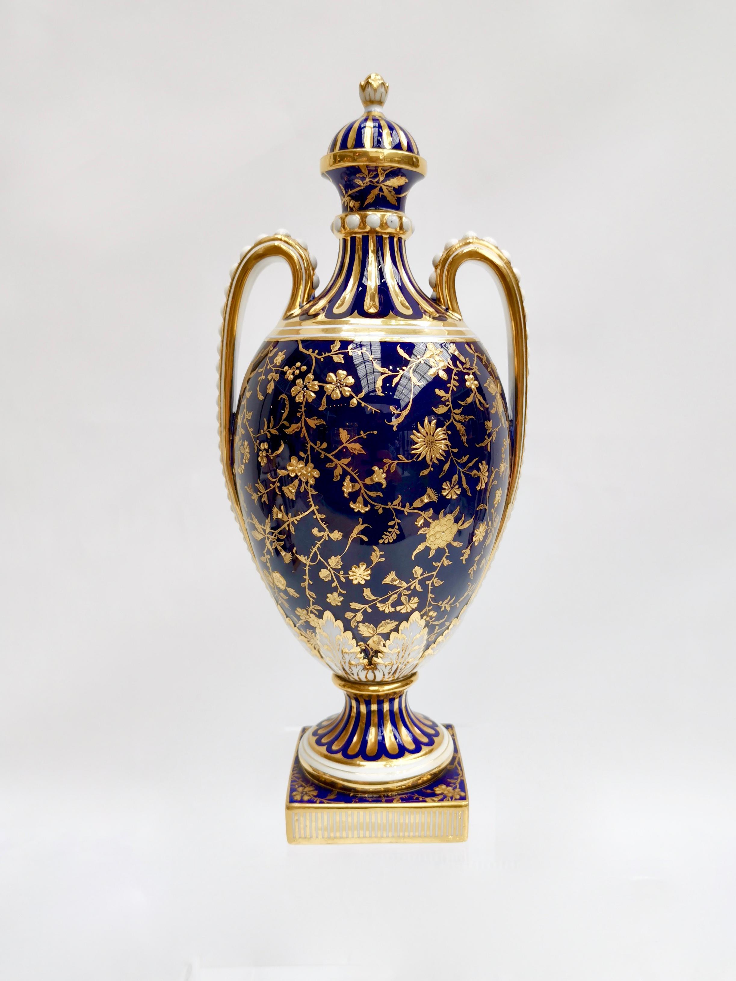 Minton Garniture Decorated and Signed by Antonin Boullemier, 1891 In Good Condition In London, GB