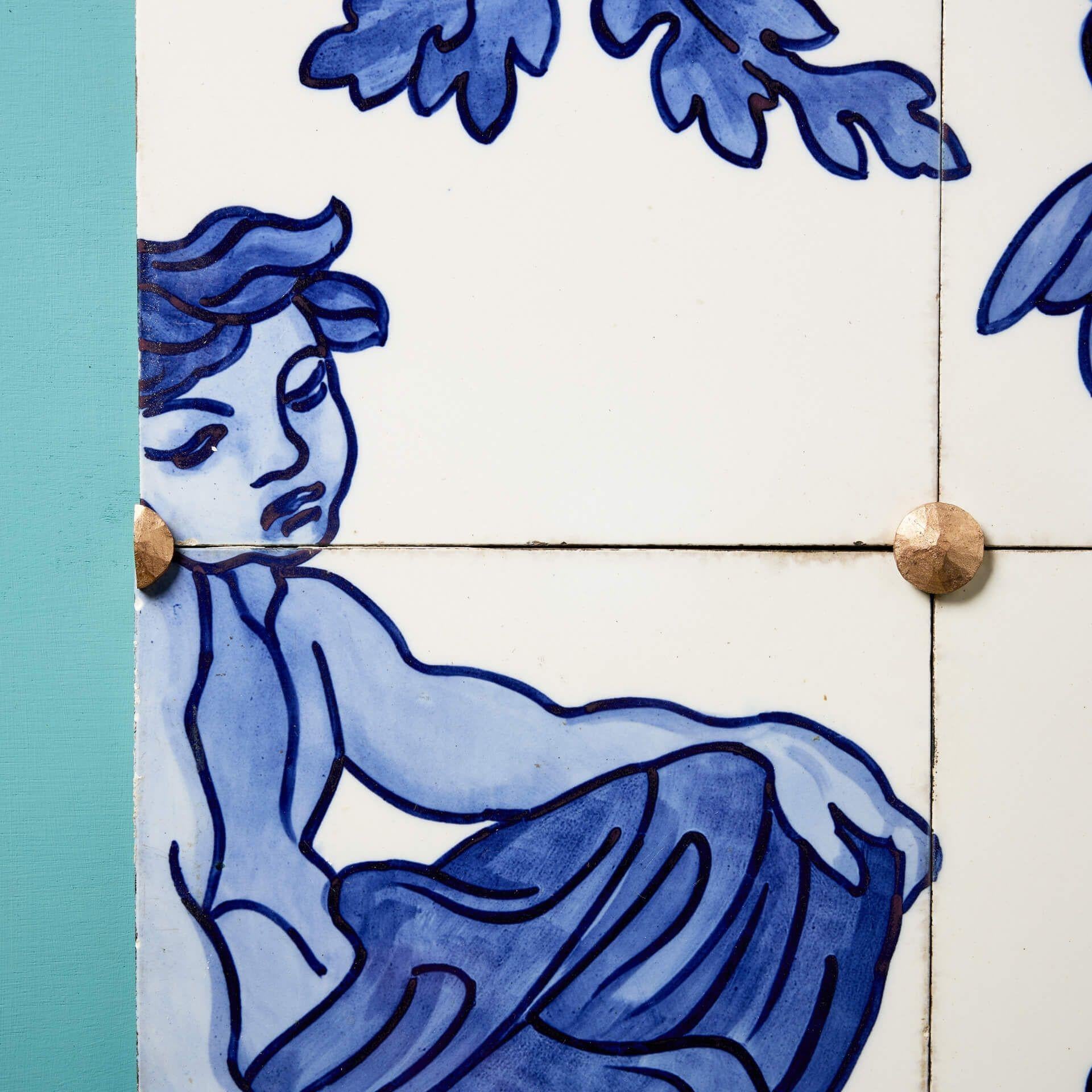 Neoclassical Minton Hollins 19th Century Renaissance Style Tiled Frieze For Sale