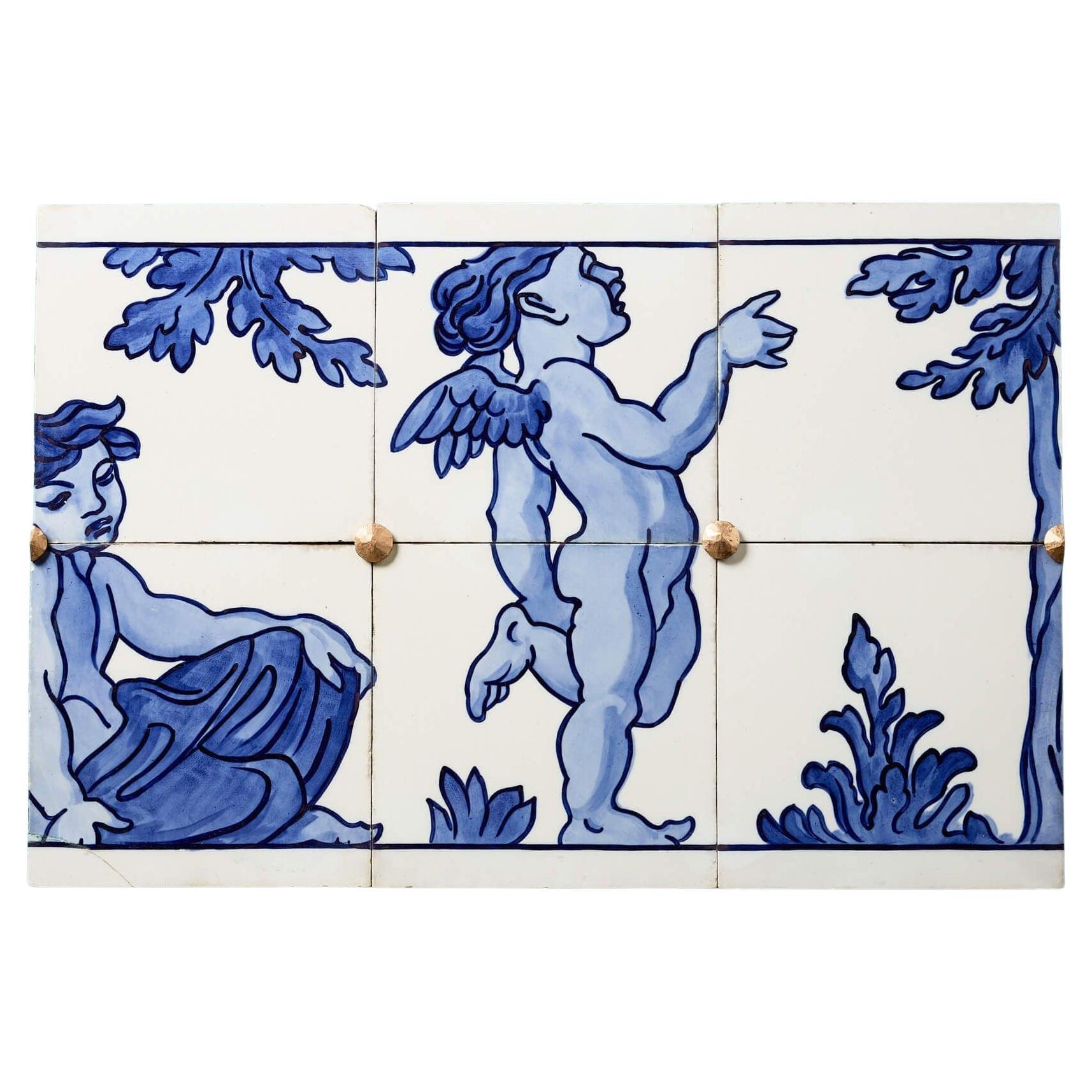 Minton Hollins 19th Century Renaissance Style Tiled Frieze For Sale
