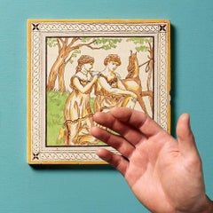 Minton Hollins 8-inch Venus & Adonis Tile