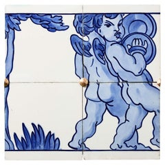 Minton Hollins Antike neoklassischen Stil gekachelt Fries Panel