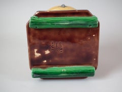Minton Majolica Beehive Honey Pot and Cover