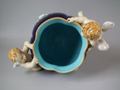 Minton Majolica Cherub Vase