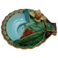 Minton Majolica Chestnut Server (serveur en châtaignier)