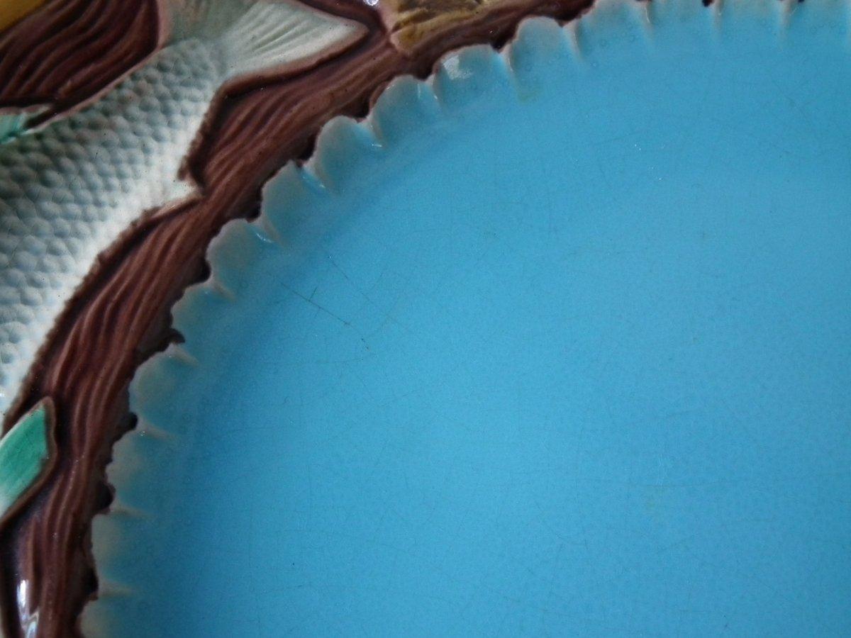 Victorian Minton Majolica Fish Plate