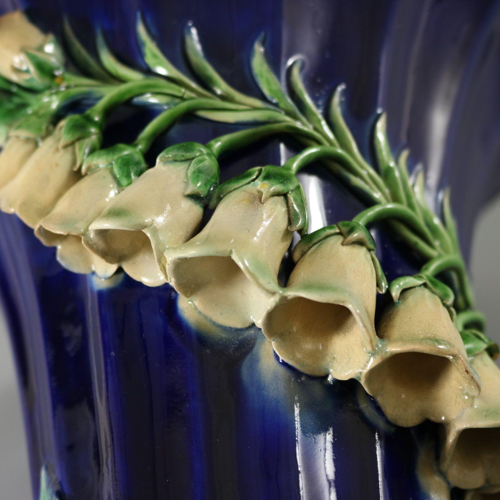 Minton Majolica Foxglove Vase 13