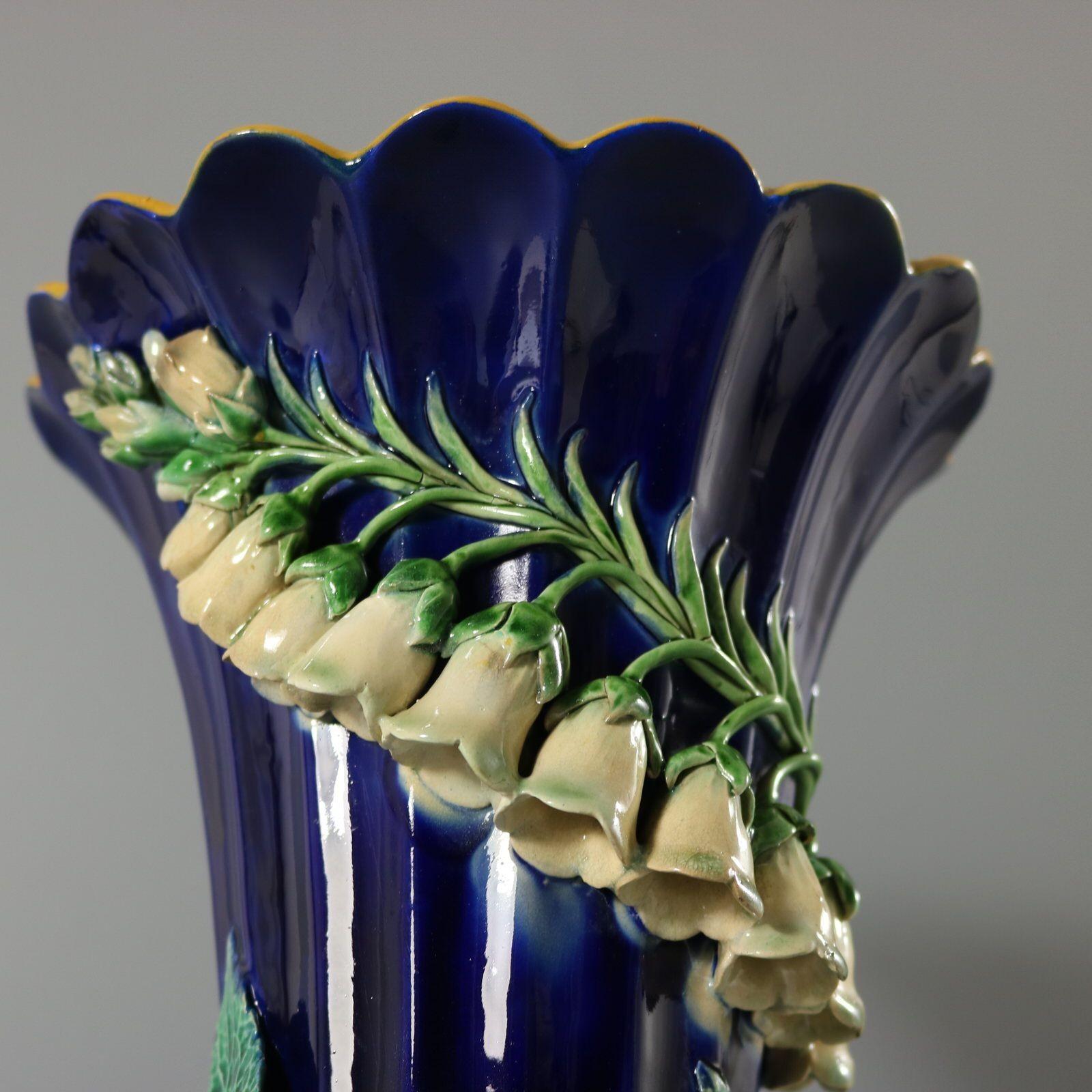 Minton Majolica Foxglove Vase 2