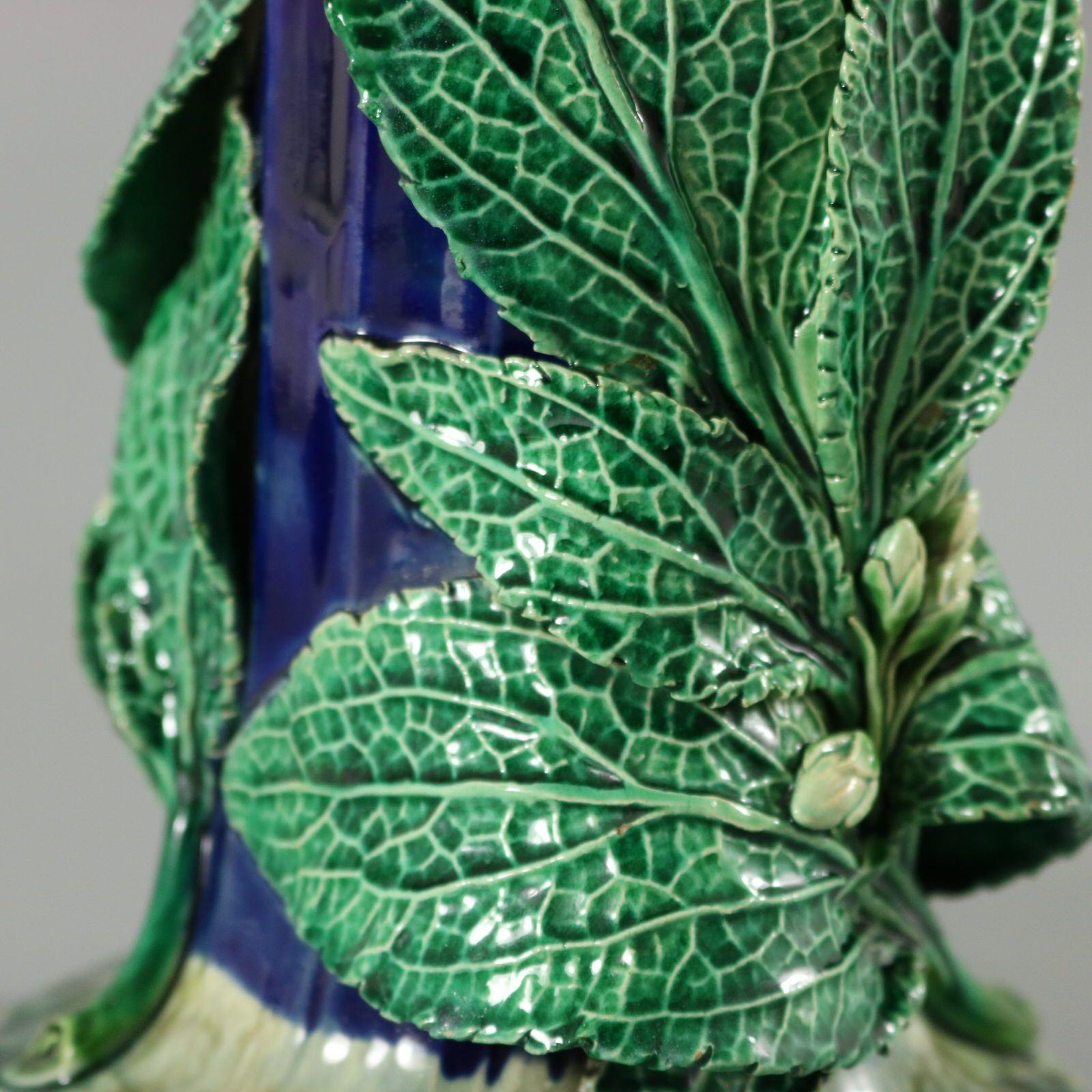 Minton Majolica Foxglove Vase 3
