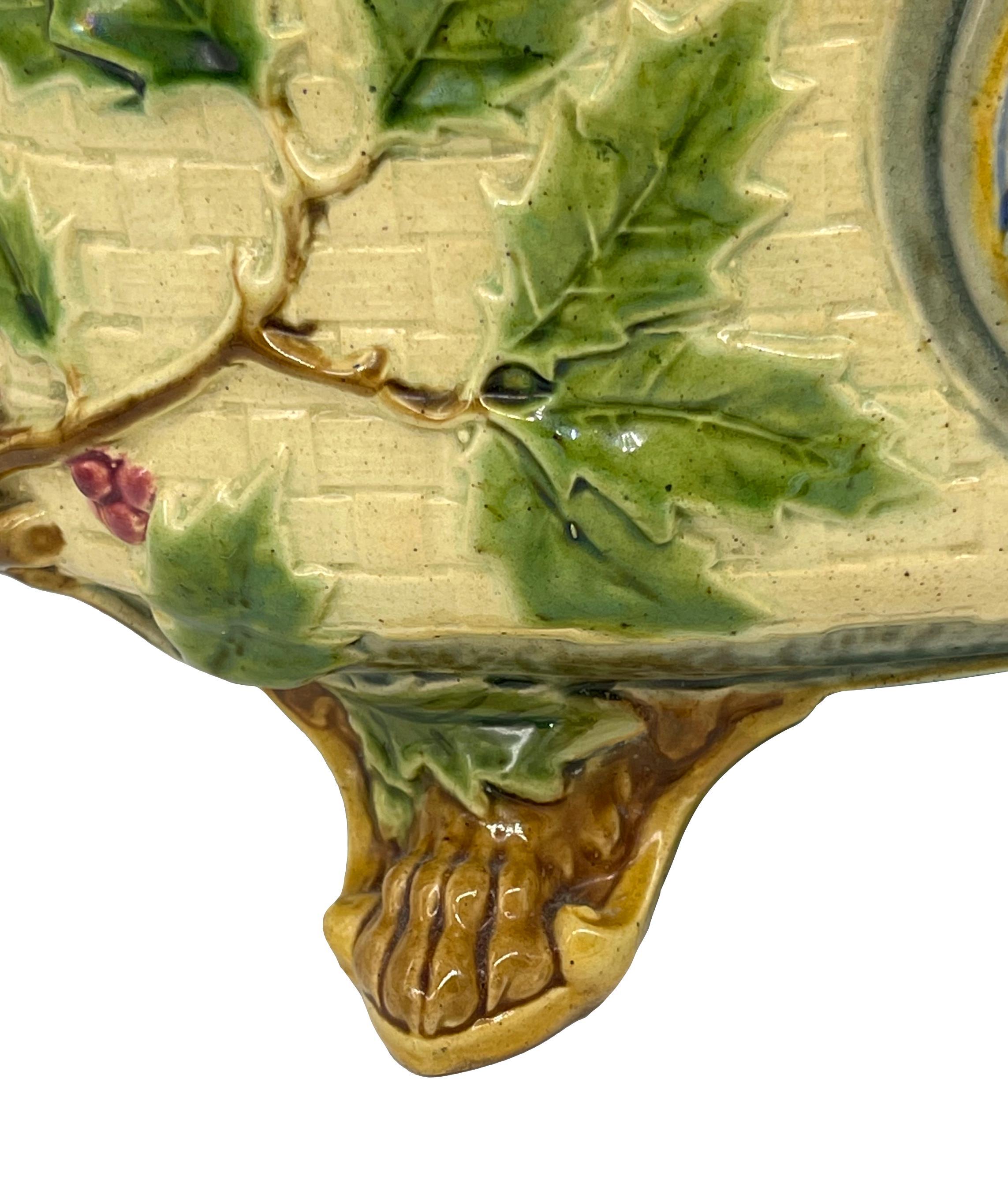 Minton Majolica Game Tureen with Hunting Dog Finial, Dated 1872 6