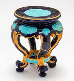 Garden Stool, Minton Majolica