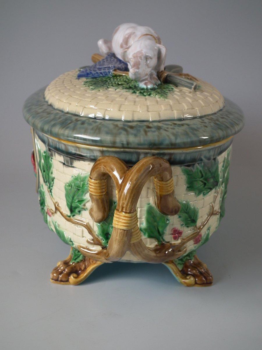 Minton Majolica Gun Dog Game Pie Dish With Liner at 1stDibs minton