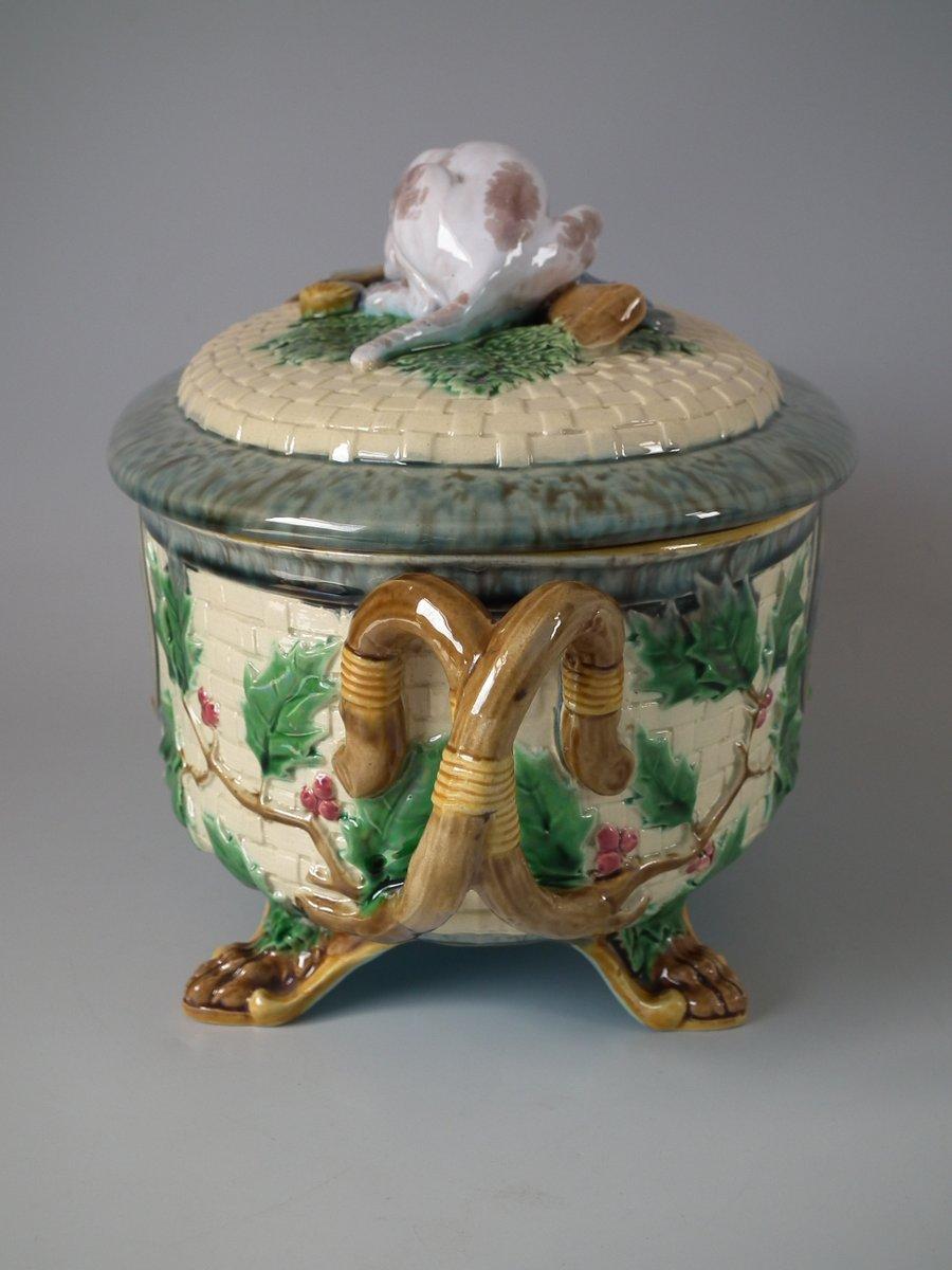 Minton Majolica Gun Dog Game Pie Dish With Liner at 1stDibs minton