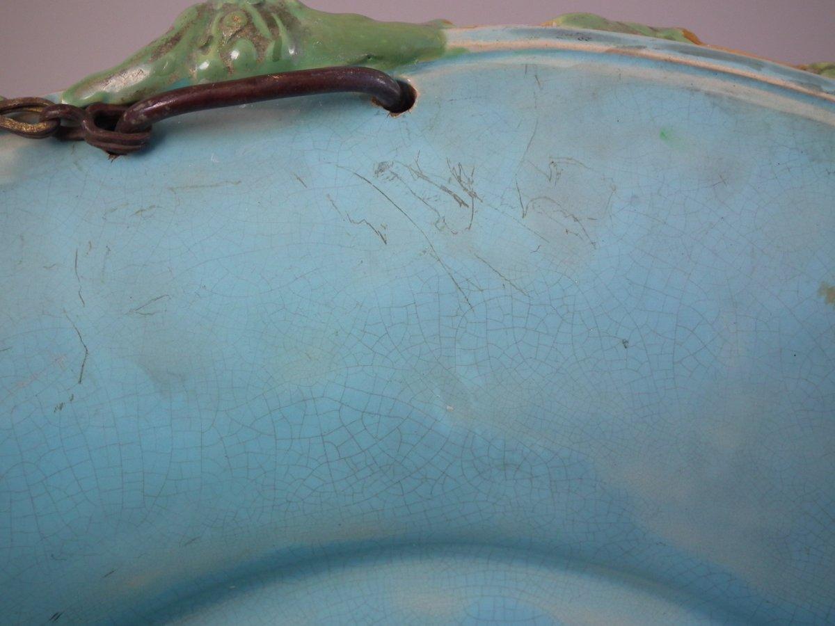 Minton Majolica Hanging Basket For Sale at 1stDibs