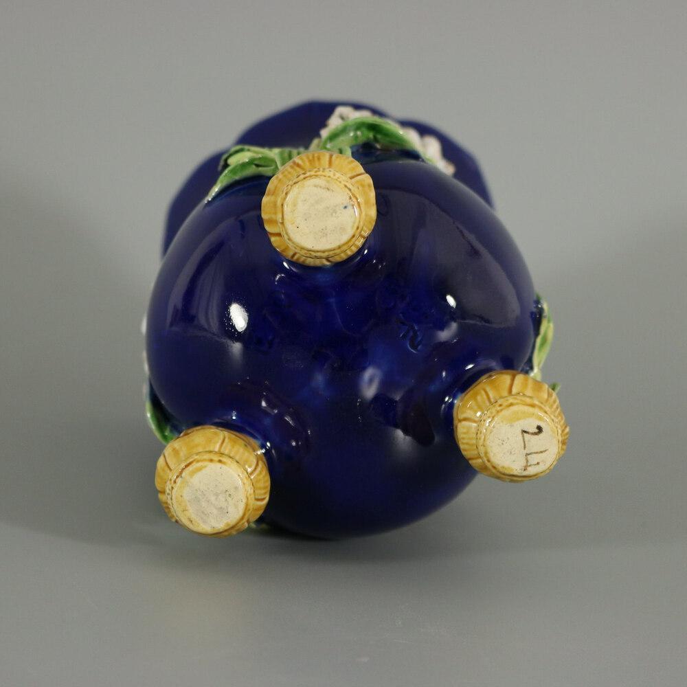 Mid-19th Century Minton Majolica Lily of the Valley Bulbs Vase For Sale