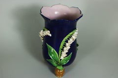 Minton Majolica Lily of the Valley Vase