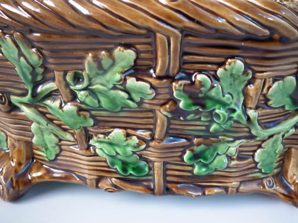 Plato y Tapa para Pastel de Minton Majolica Mallard Game en venta 9