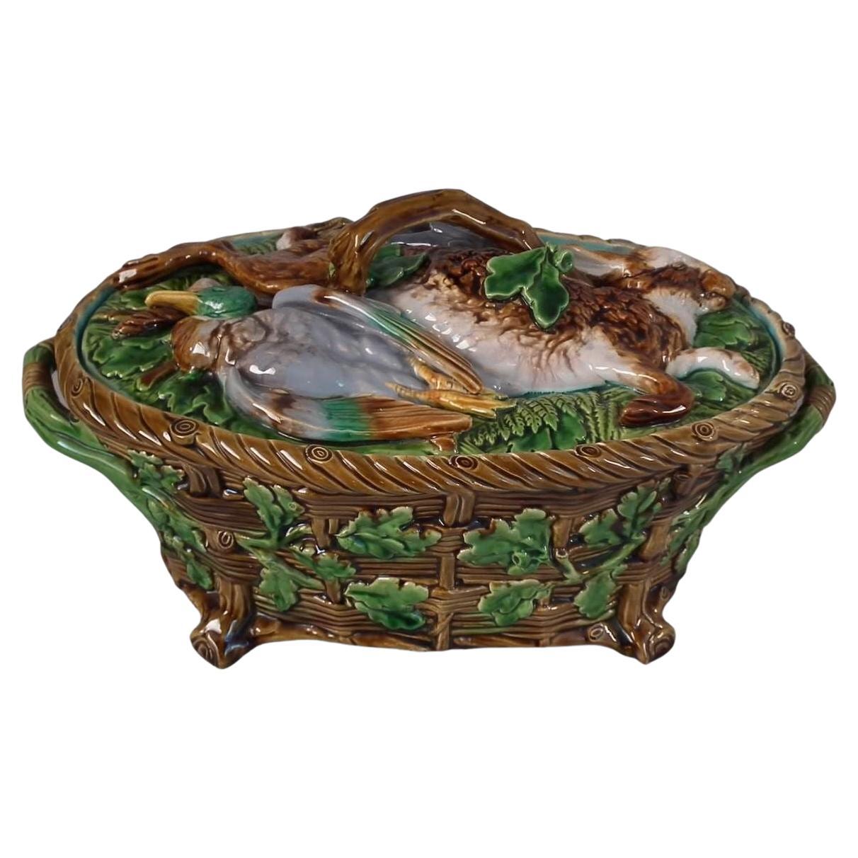 Minton Majolica Mallard Game Pie Dish and Cover