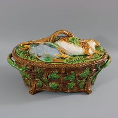 Minton Majolica Mallard & Hare Game Pie Dish