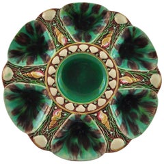 Minton Majolica "Mottled" Oyster Plate