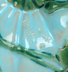 Minton Majolica Pottery Gourd or Pumpkin Shaped Bowl Dated 1862