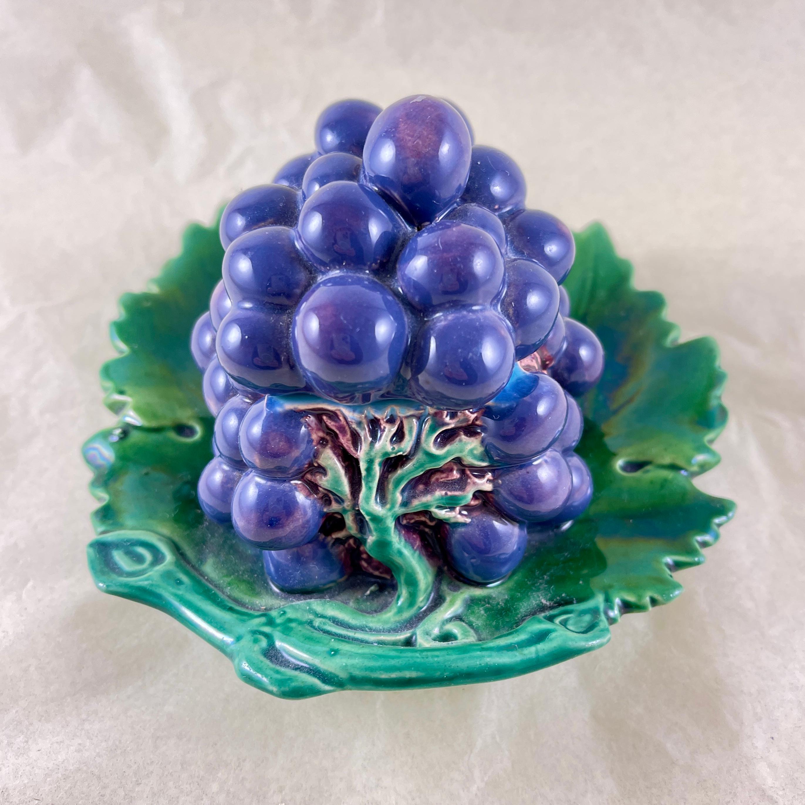 blue glass grapes