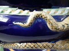 Minton Majolica Snake Jardinière