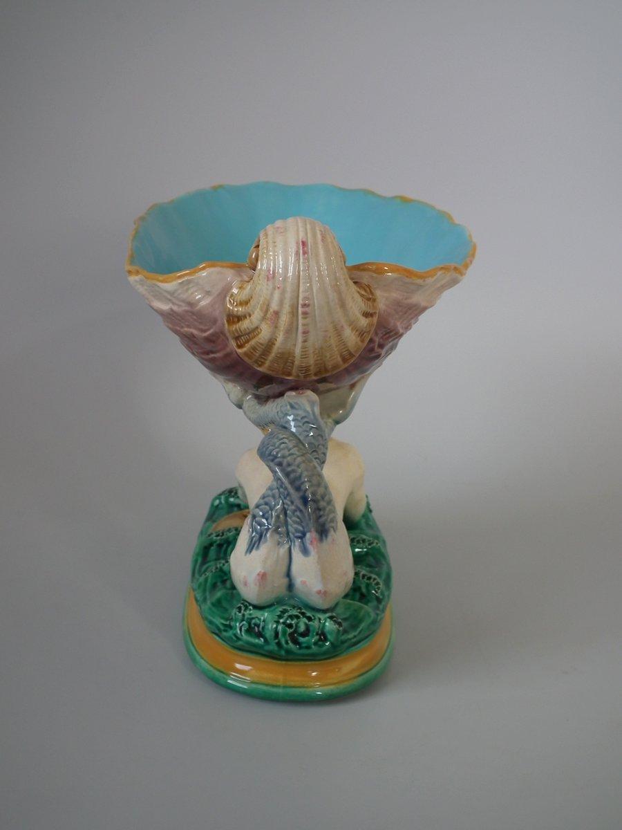 Minton Majolica Triton and Shell Serving Dish For Sale 4