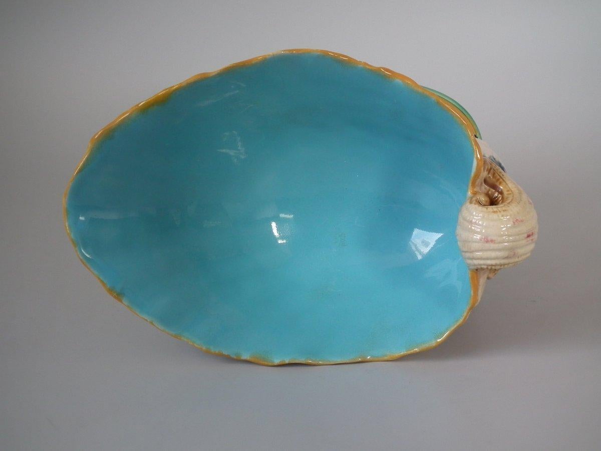 Minton Majolica Triton and Shell Serving Dish For Sale 2